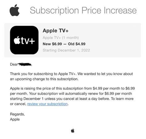 how much does the apple chanel cost|apple tv price increase 2022.